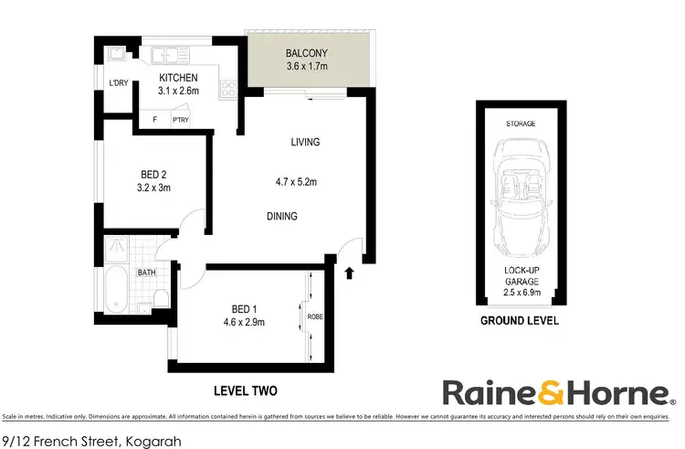 Floorplan of Homely unit listing, 9/12 French Street, Kogarah NSW 2217