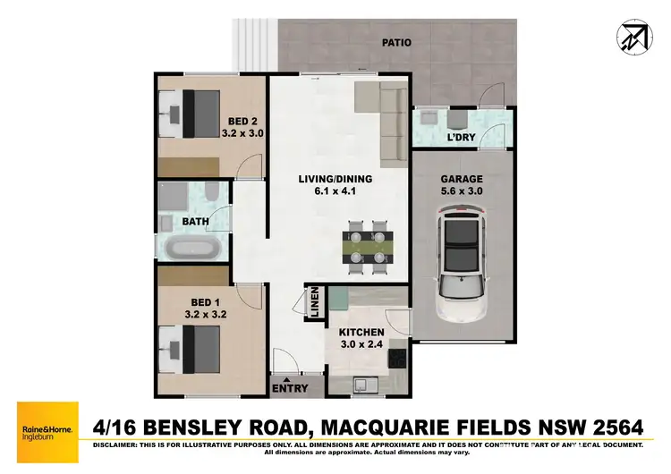 Floorplan of Homely villa listing, 4/16 Bensley Road, Macquarie Fields NSW 2564