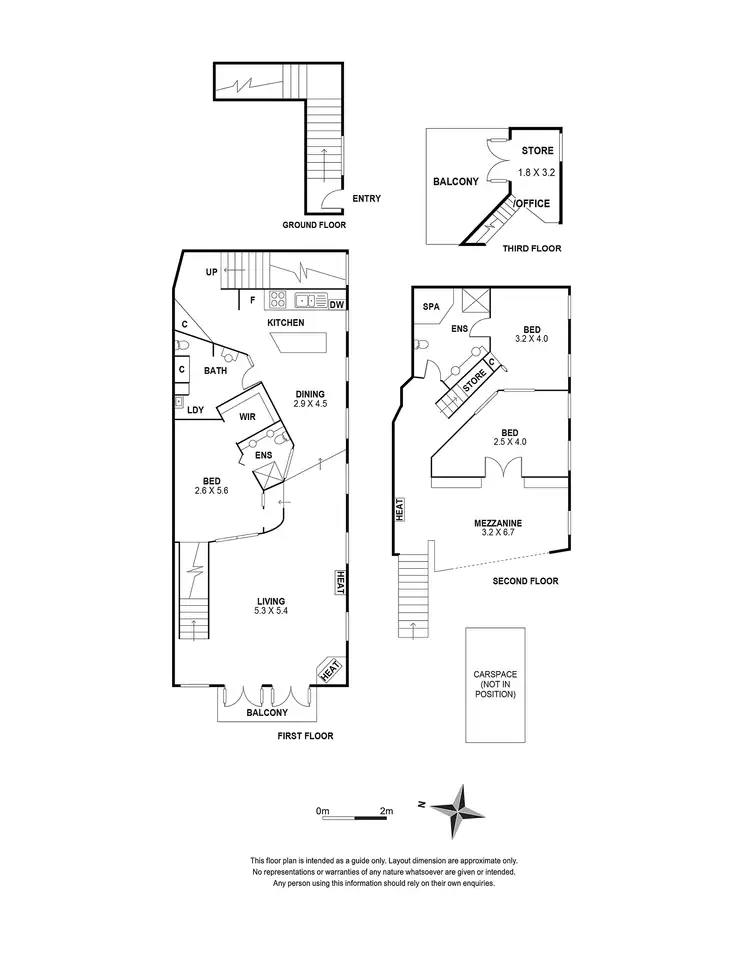 Floorplan of Homely townhouse listing, 213 Argyle Street, Fitzroy VIC 3065