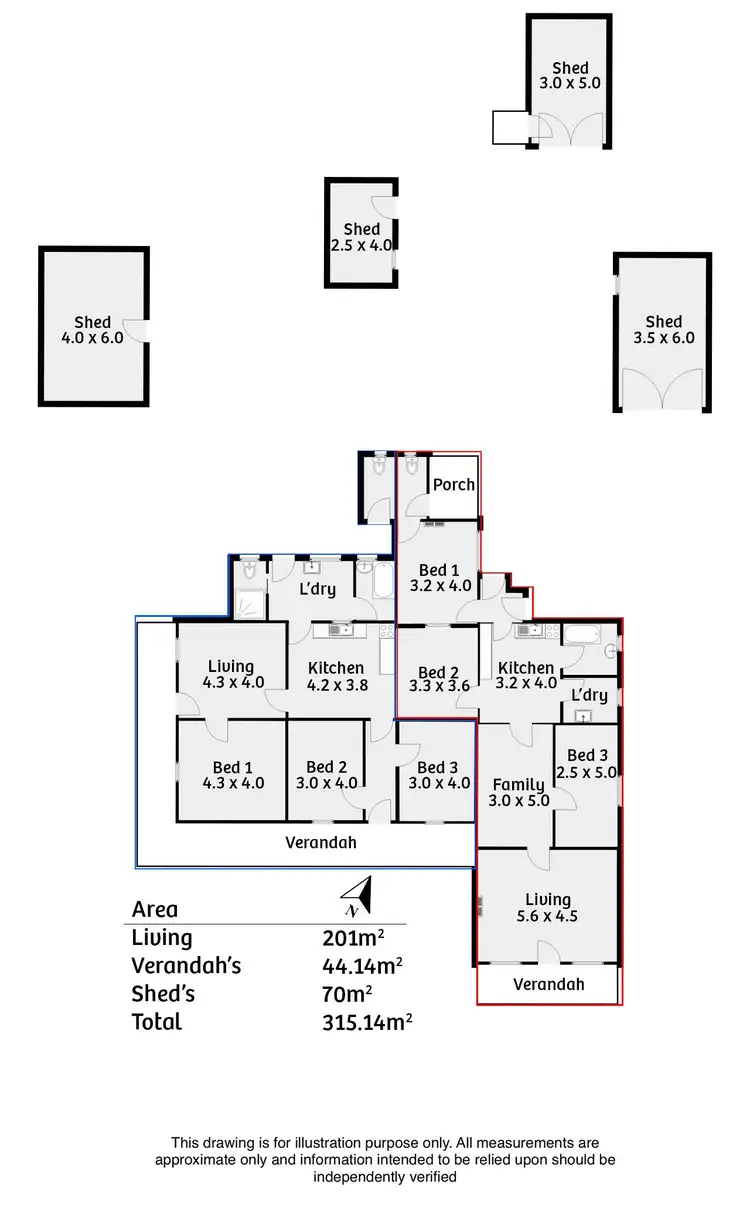 Floorplan of Homely house listing, 45-47 North Parade, Strathalbyn SA 5255