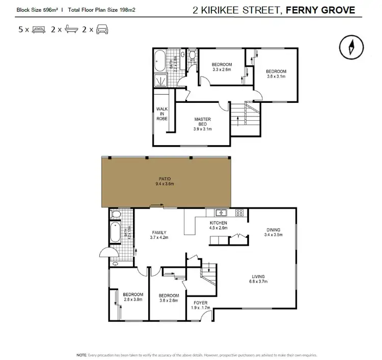 Floorplan of Homely house listing, 2 Kirikee Street, Ferny Grove QLD 4055