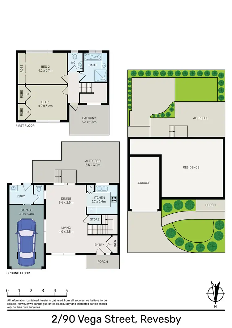 Floorplan of Homely townhouse listing, 2/90-92 Vega Street, Revesby NSW 2212