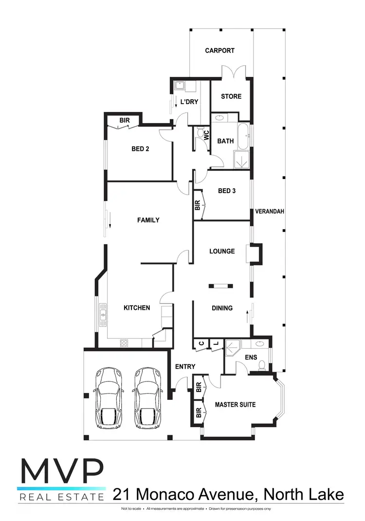 Floorplan of Homely house listing, 21 Monaco Avenue, North Lake WA 6163