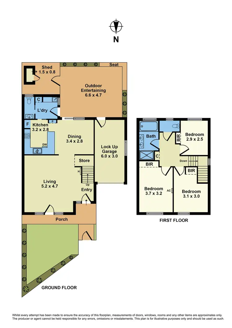 Floorplan of Homely townhouse listing, 11/85 Florence Street, Williamstown North VIC 3016