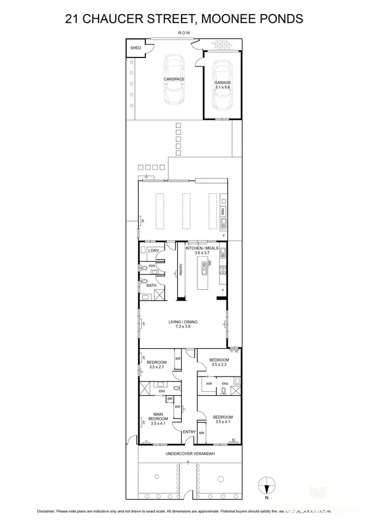 Floorplan of Homely house listing, 21 Chaucer Street, Moonee Ponds VIC 3039