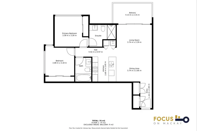 Floorplan of Homely apartment listing, 704/55 River Street, Mackay QLD 4740
