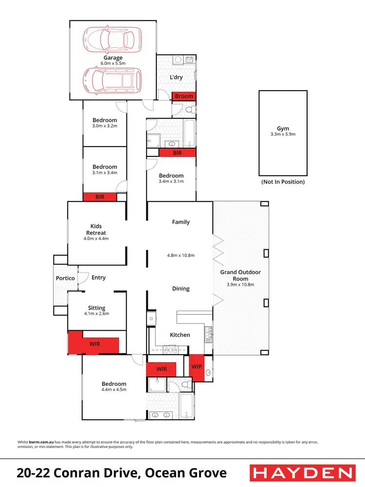 Floorplan of Homely house listing, 20-22 Conran Drive, Ocean Grove VIC 3226