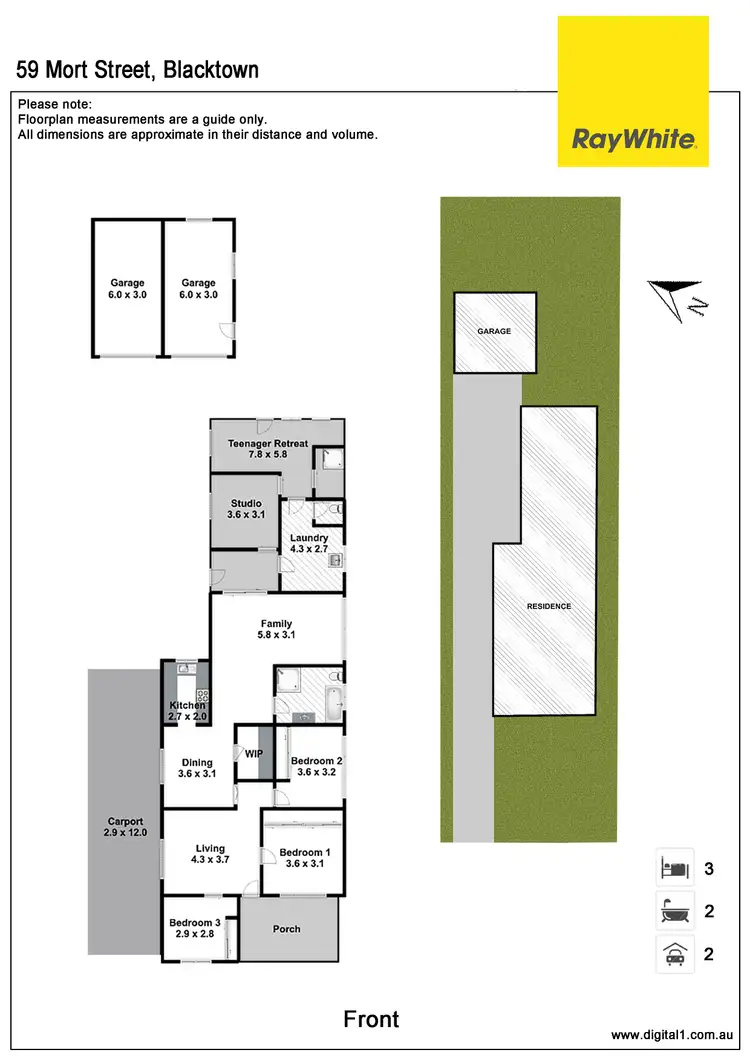 Floorplan of Homely house listing, 59 Mort Street, Blacktown NSW 2148