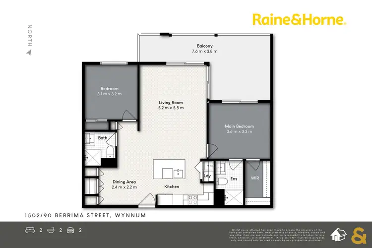 Floorplan of Homely apartment listing, 1502/90 Berrima Street, Wynnum QLD 4178