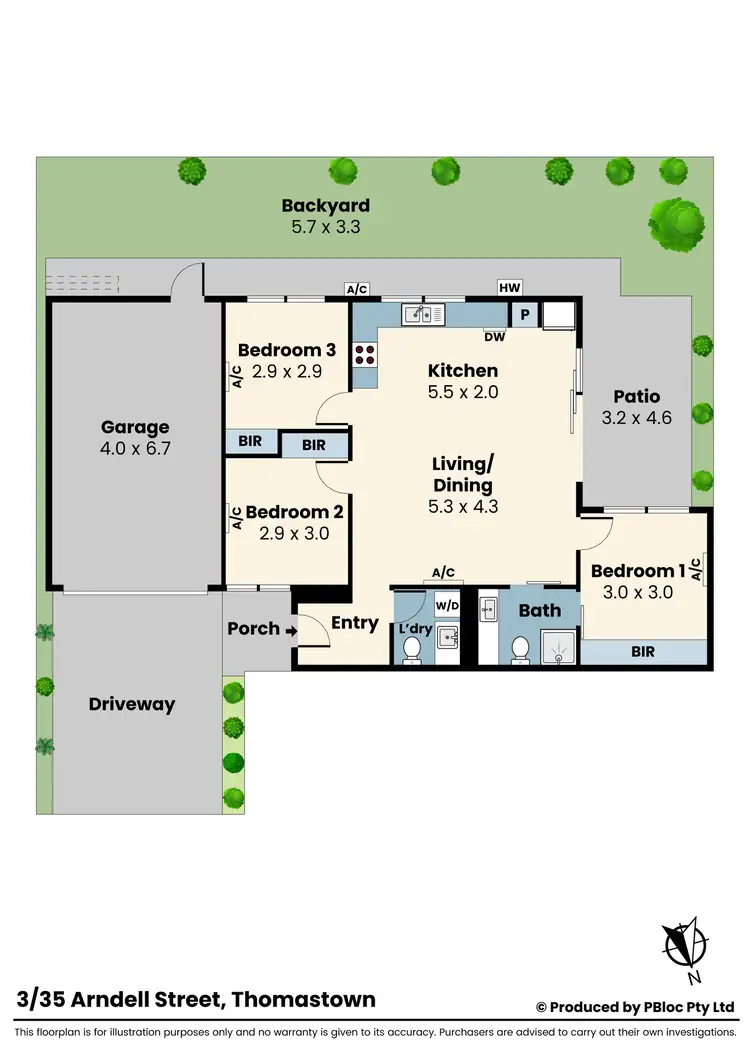 Floorplan of Homely unit listing, 3/35 Arndell Street, Thomastown VIC 3074