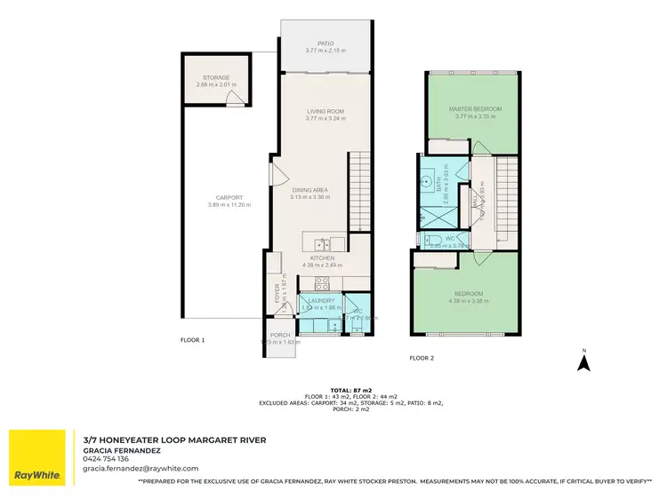 Floorplan of Homely unit listing, 3/7 Honeyeater Loop, Margaret River WA 6285