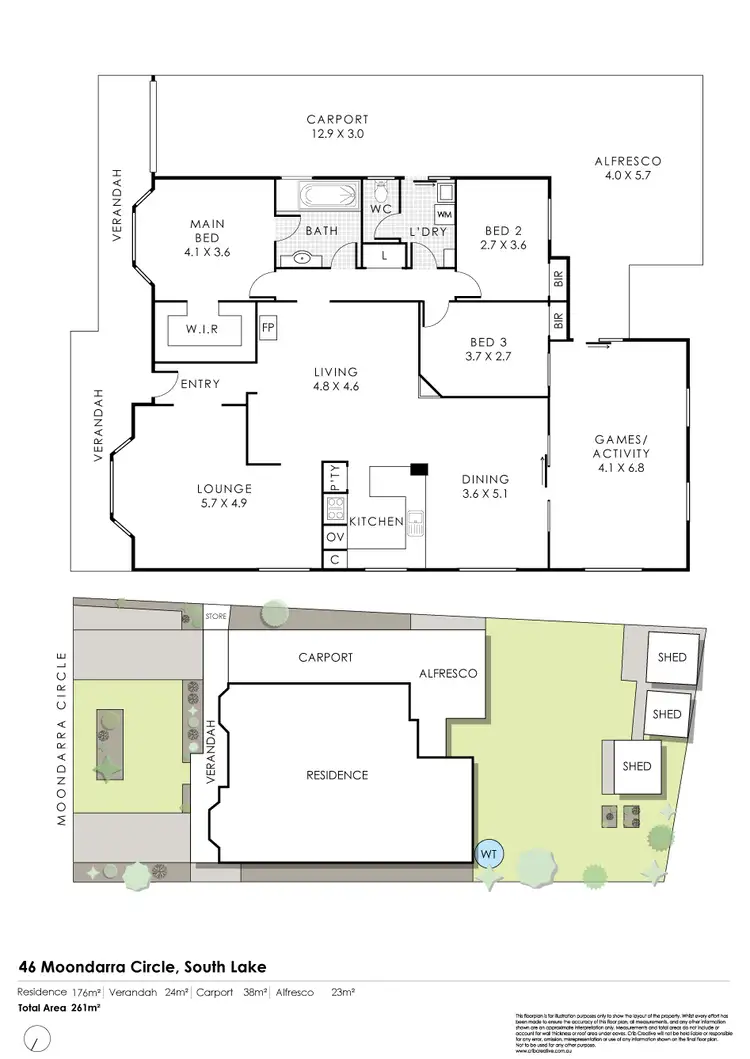 Floorplan of Homely house listing, 46 Moondarra Circle, South Lake WA 6164