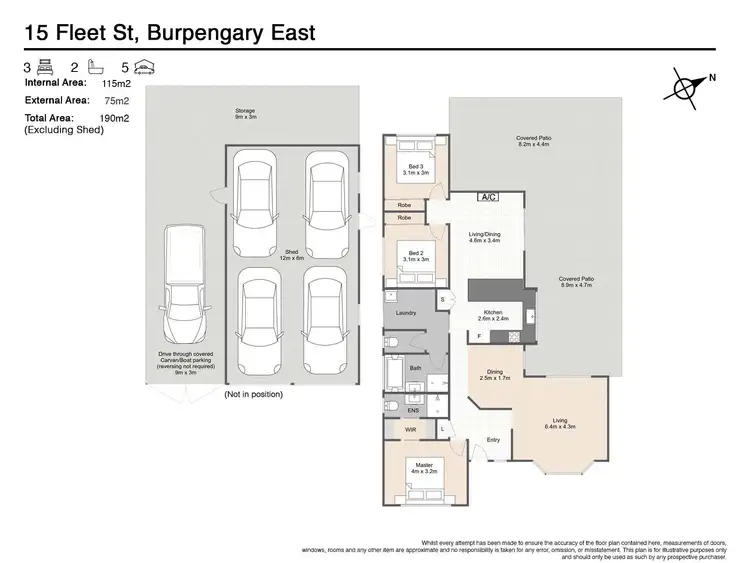 Floorplan of Homely house listing, 15 Fleet Street, Burpengary East QLD 4505
