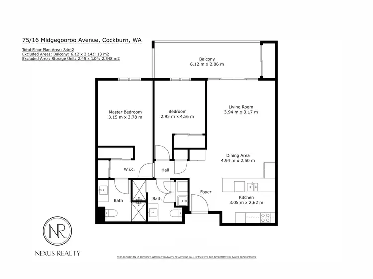 Floorplan of Homely house listing, 75/16 Midgegooroo Avenue, Cockburn Central WA 6164