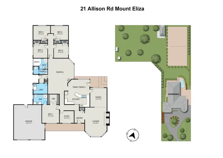 Floorplan of Homely house listing, 21 Allison Road, Mount Eliza VIC 3930