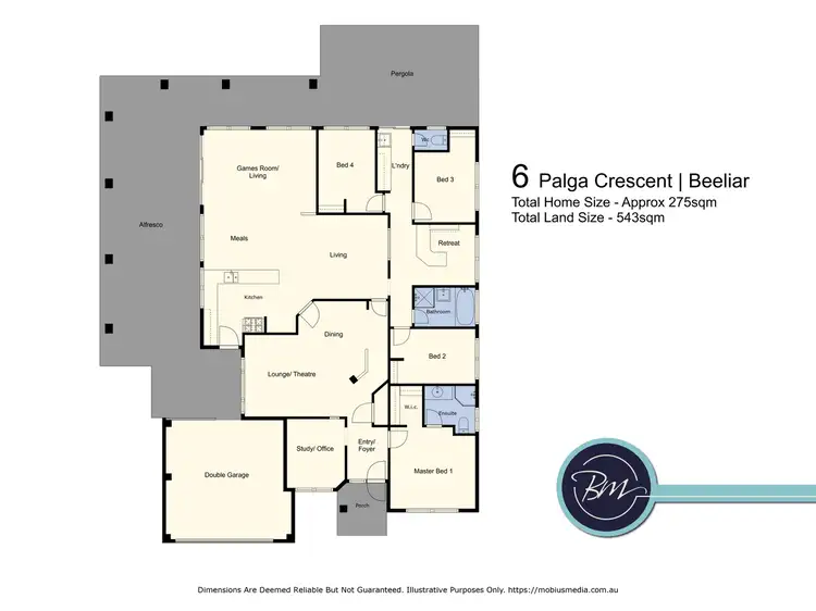 Floorplan of Homely house listing, 6 Palga Crescent, Beeliar WA 6164