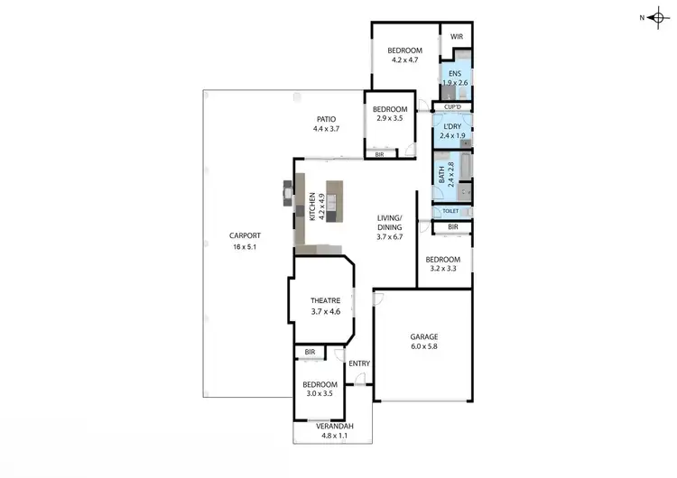 Floorplan of Homely house listing, 15 Osterlund Place, Burdell QLD 4818