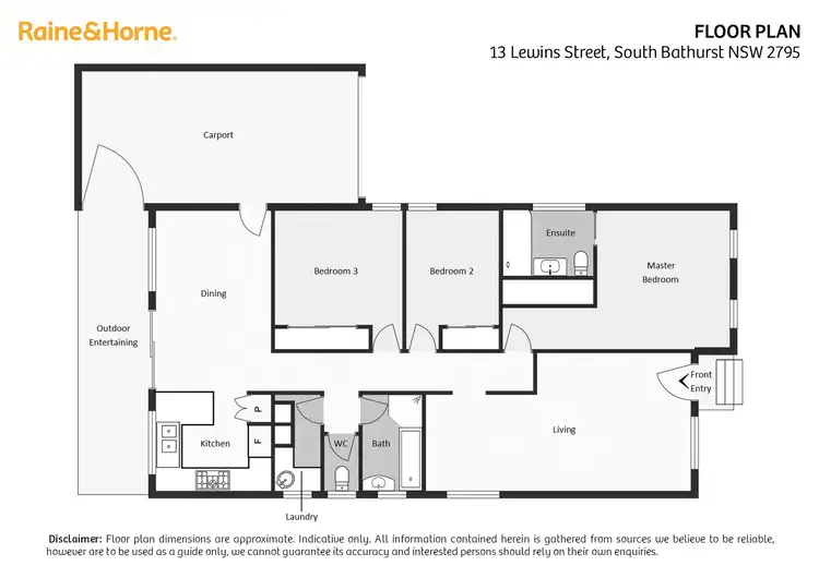 Floorplan of Homely house listing, 13 Lewins Street, South Bathurst NSW 2795