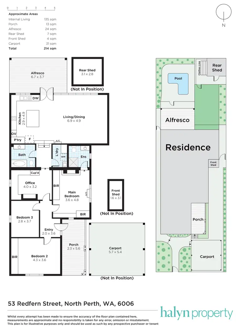 Floorplan of Homely house listing, 53 Redfern Street, North Perth WA 6006