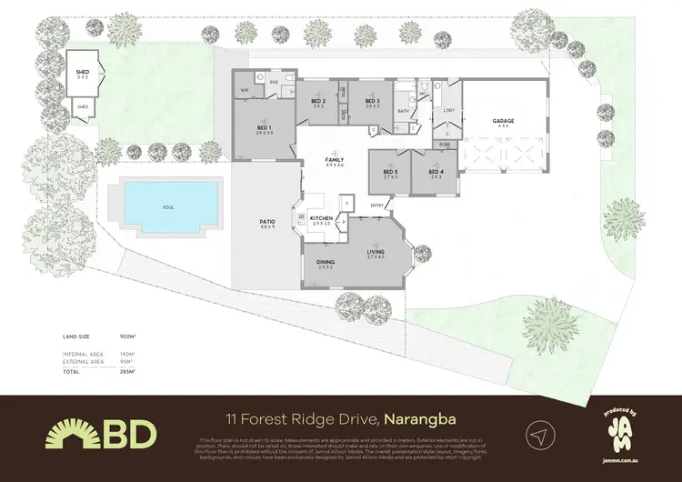 Floorplan of Homely house listing, 11 Forest Ridge Drive, Narangba QLD 4504