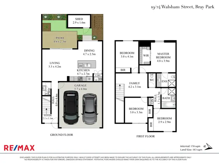 Floorplan of Homely townhouse listing, 19/24 Walsham Street, Bray Park QLD 4500
