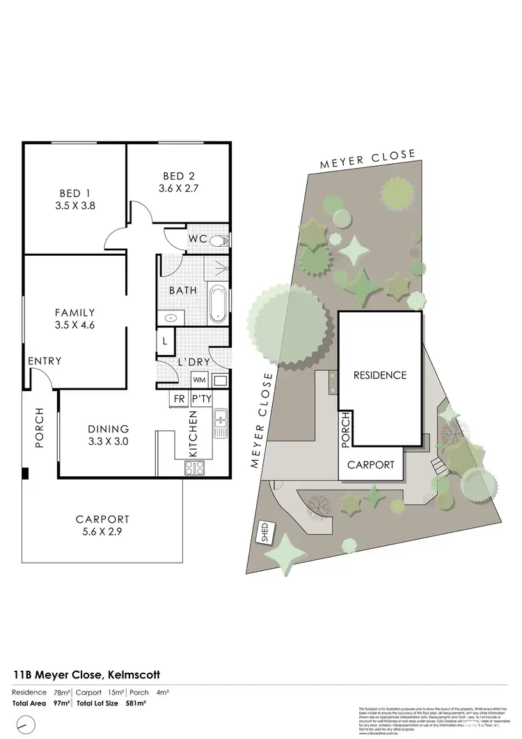 Floorplan of Homely house listing, 11B Meyer Close, Kelmscott WA 6111