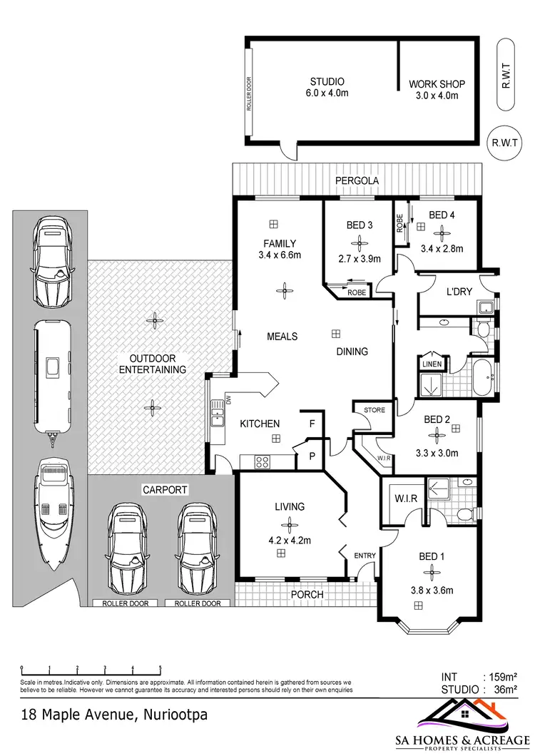 Floorplan of Homely house listing, 18 Maple Avenue, Nuriootpa SA 5355