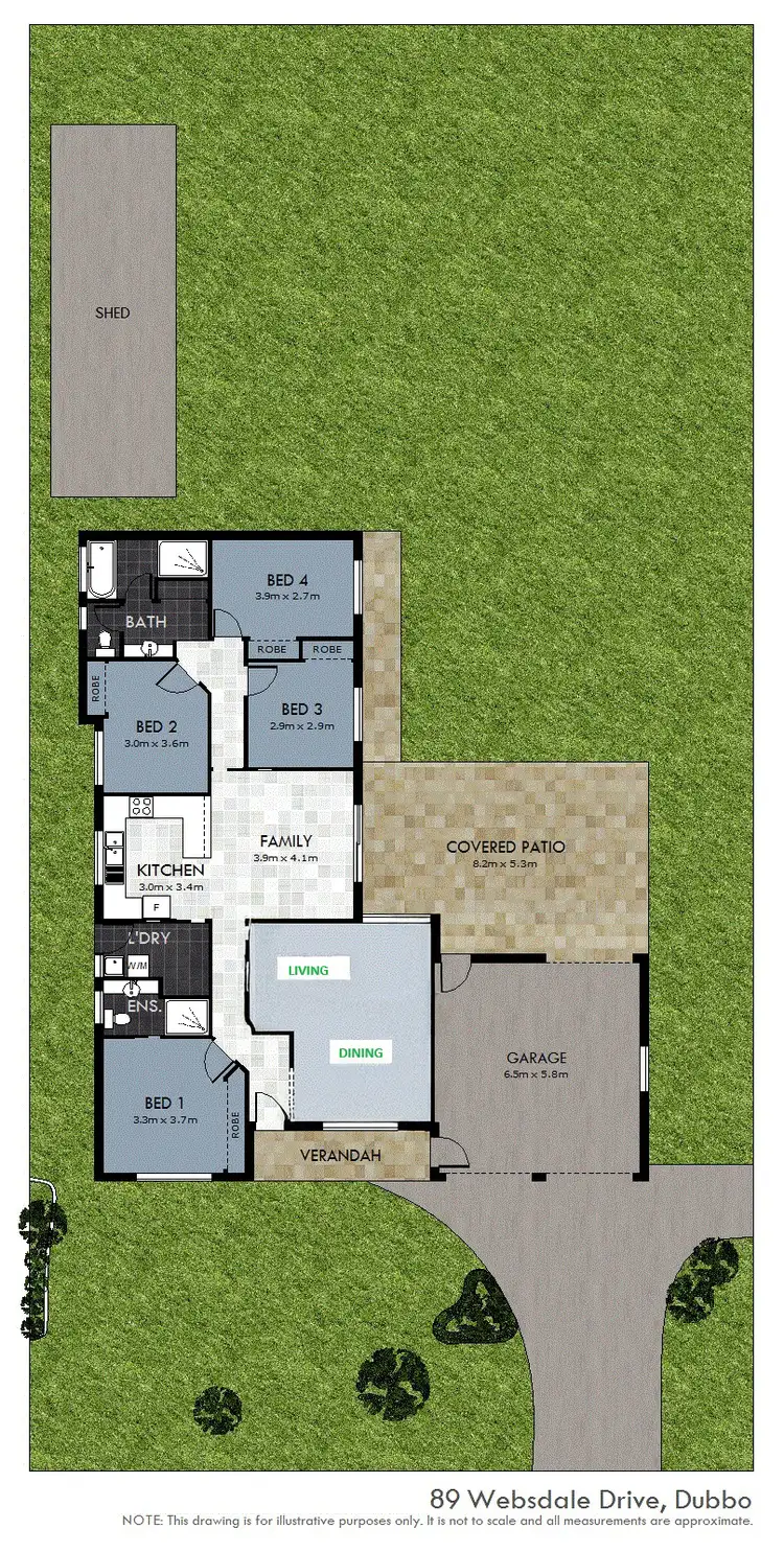 Floorplan of Homely house listing, 89 Websdale Drive, Dubbo NSW 2830