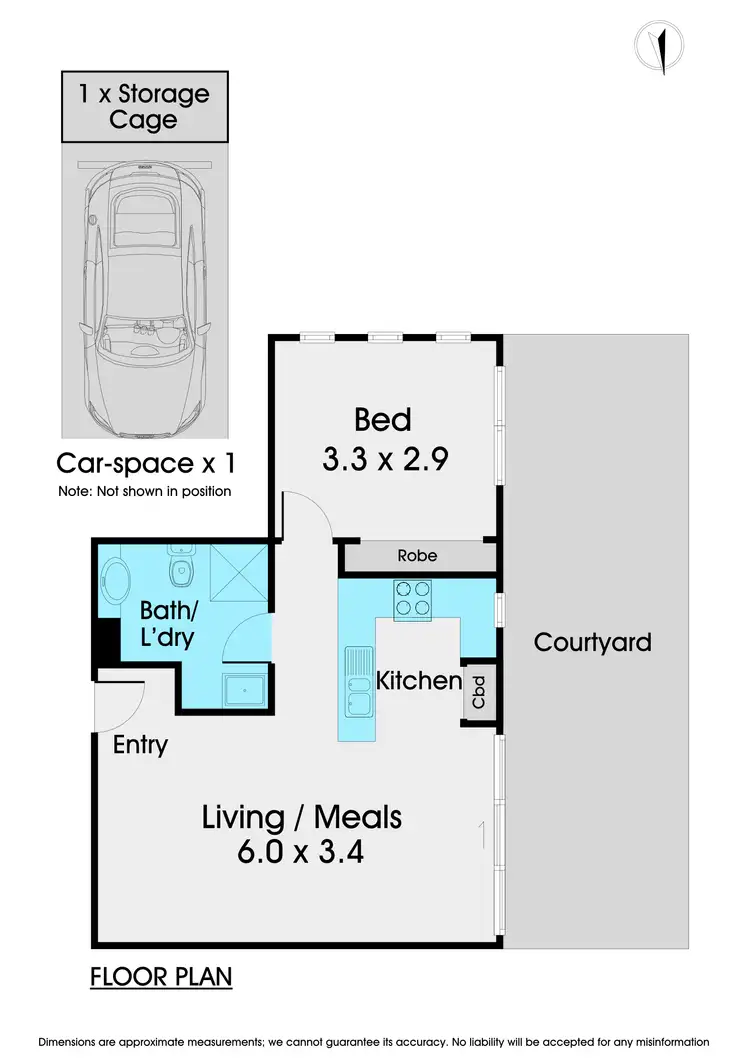 Floorplan of Homely apartment listing, 1/13 Logie Street, Oakleigh VIC 3166