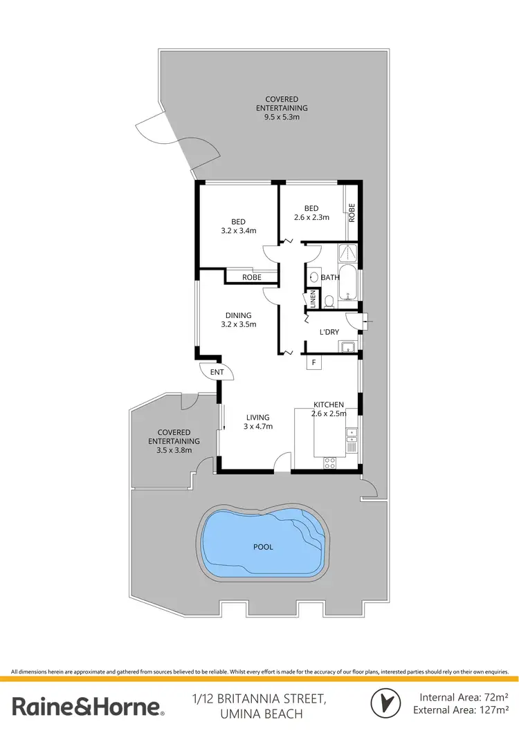 Floorplan of Homely villa listing, 1/12 Britannia Street, Umina Beach NSW 2257