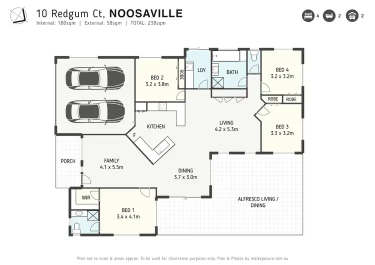 Floorplan of Homely house listing, 10 Redgum Court, Noosaville QLD 4566