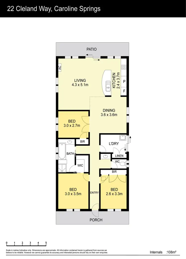 Floorplan of Homely house listing, 22 Cleland Way, Caroline Springs VIC 3023
