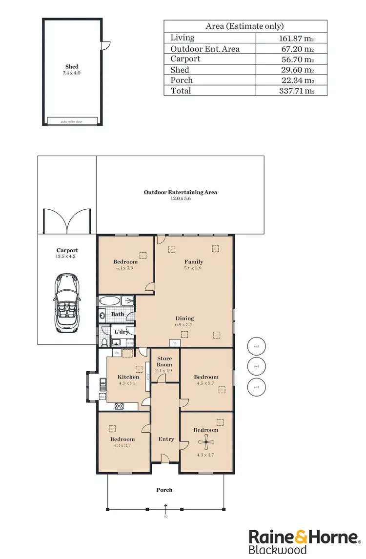 Floorplan of Homely house listing, 4 Railway Terrace, Blackwood SA 5051