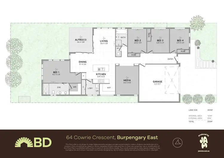 Floorplan of Homely house listing, 64 Cowrie Crescent, Burpengary East QLD 4505