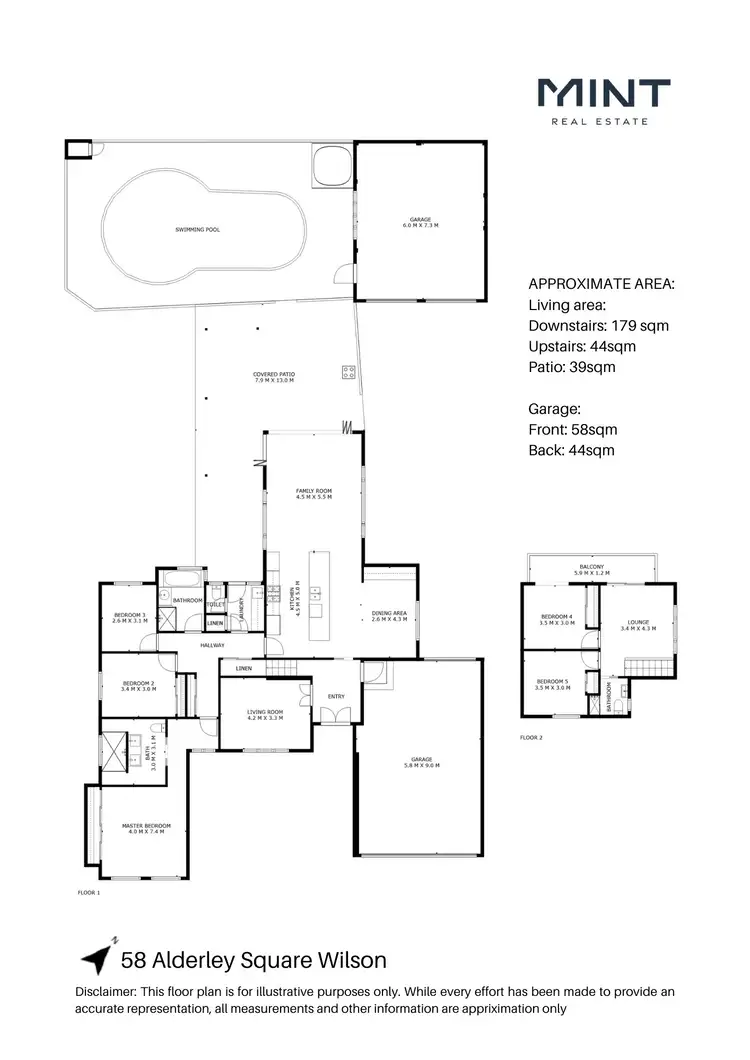 Floorplan of Homely house listing, 58 Alderley Square, Wilson WA 6107