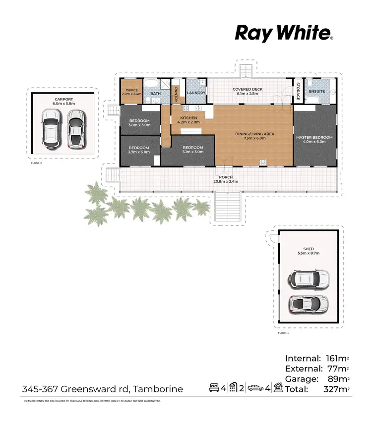 Floorplan of Homely rural property listing, 345-367 Greensward Road, Tamborine QLD 4270