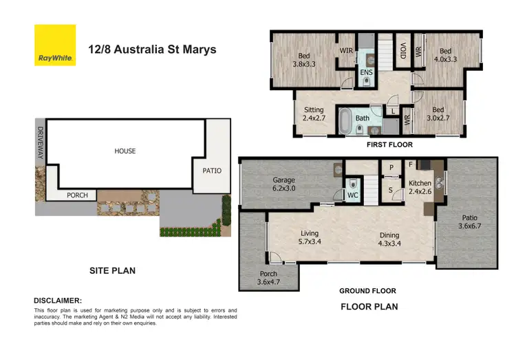 Floorplan of Homely townhouse listing, 12/8-10 Australia Street, St Marys NSW 2760