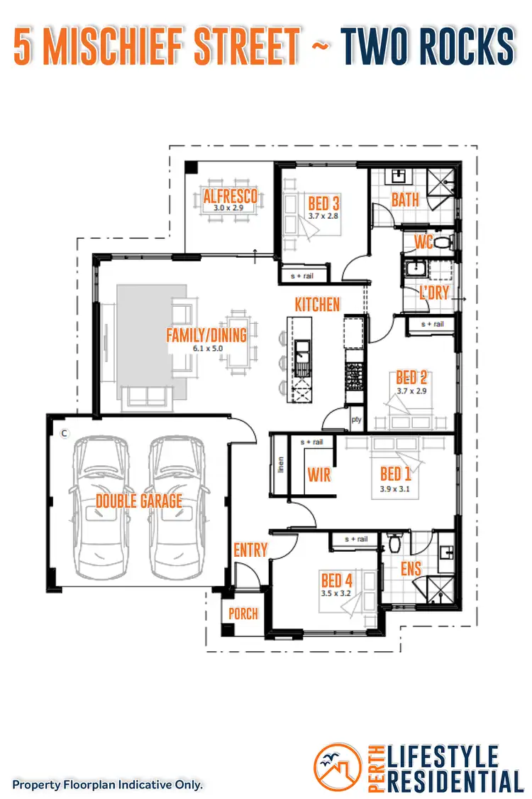 Floorplan of Homely house listing, 5 Mischief Street, Two Rocks WA 6037