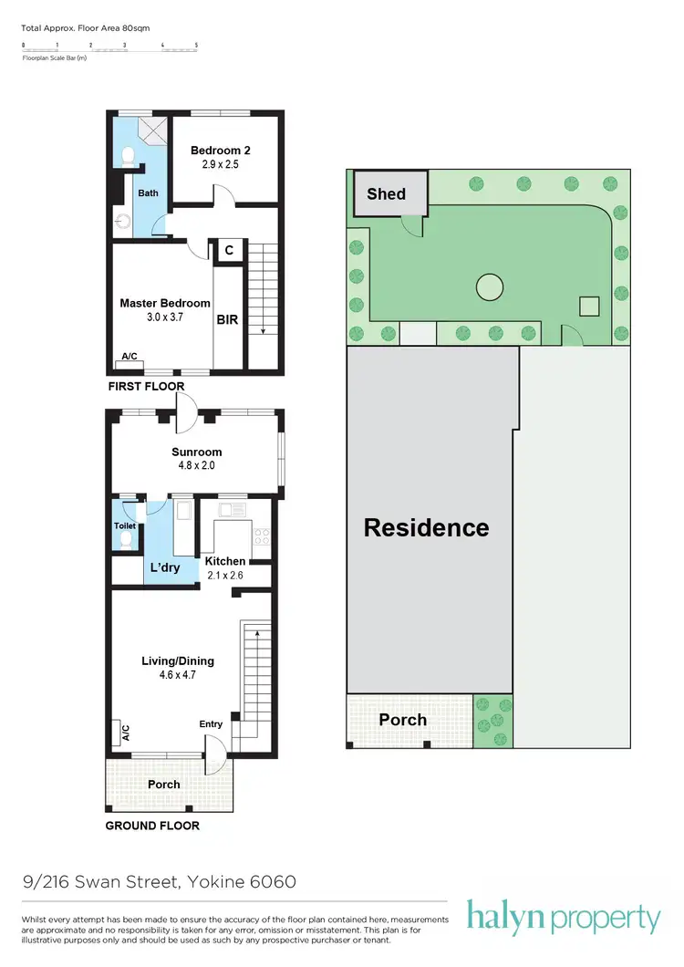Floorplan of Homely townhouse listing, 9/216 Swan Street, Yokine WA 6060