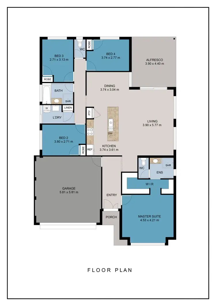 Floorplan of Homely house listing, 22 Graceful Street, Byford WA 6122