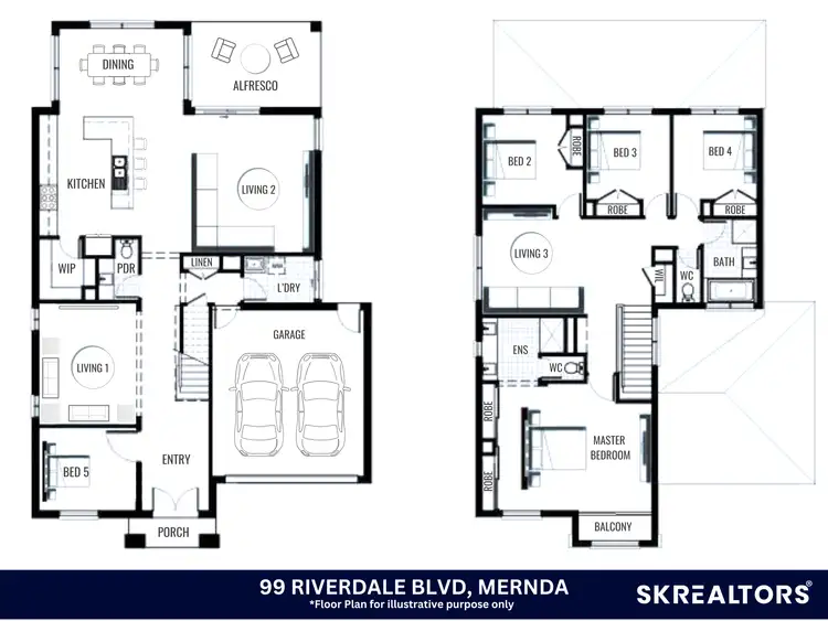Floorplan of Homely house listing, 99 Riverdale Boulevard, Mernda VIC 3754