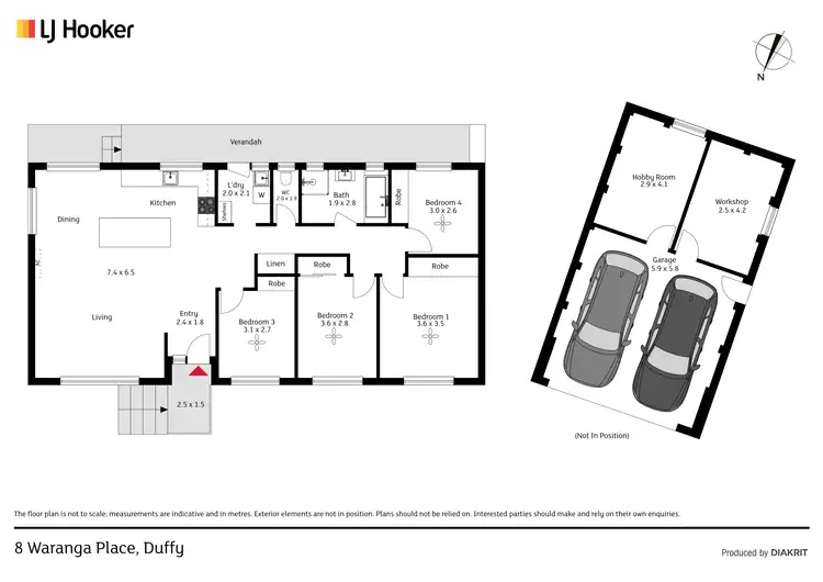 Floorplan of Homely house listing, 8 Waranga Place, Duffy ACT 2611