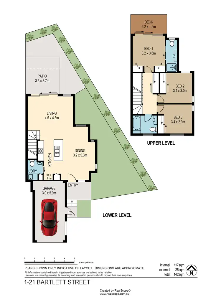 Floorplan of Homely townhouse listing, 1/21 Bartlett Street, Morningside QLD 4170