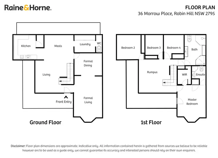Floorplan of Homely house listing, 36 Morrow Place, Robin Hill NSW 2795