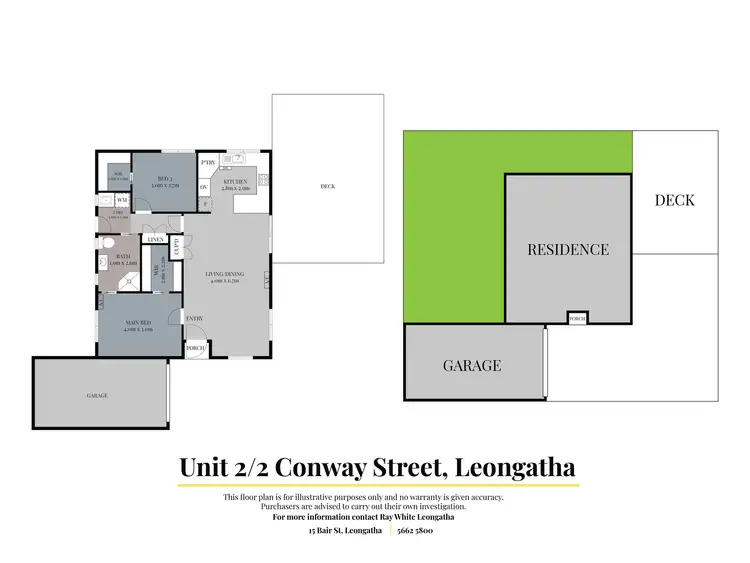 Floorplan of Homely unit listing, 2/2 Conway Street, Leongatha VIC 3953