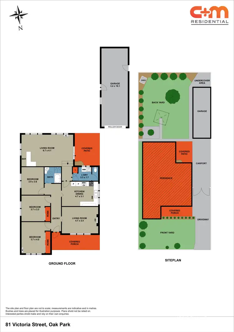 Floorplan of Homely house listing, 81 Victoria Street, Oak Park VIC 3046