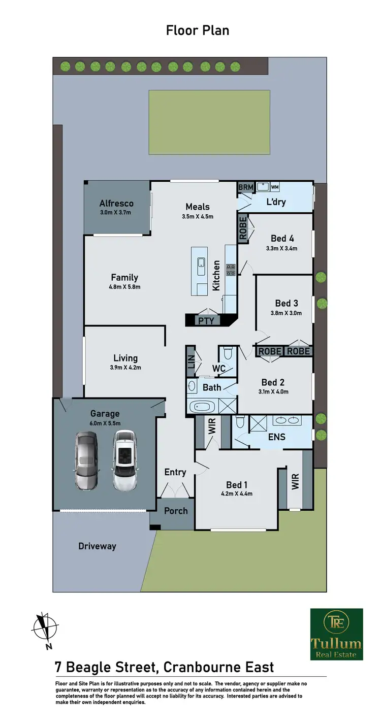 Floorplan of Homely house listing, 7 Beagle Street, Cranbourne East VIC 3977