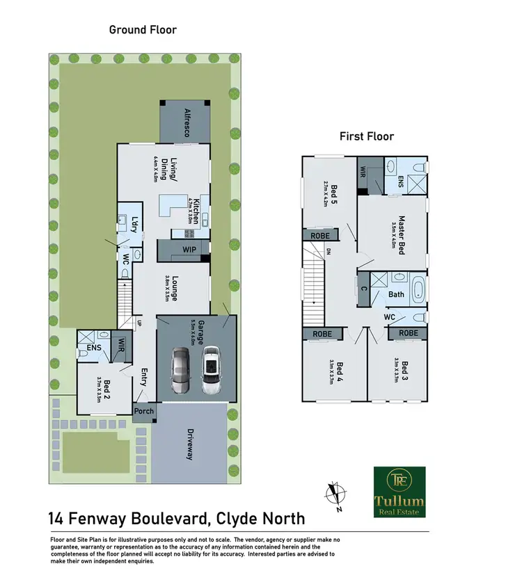 Floorplan of Homely house listing, 14 Fenway Boulevard, Clyde North VIC 3978