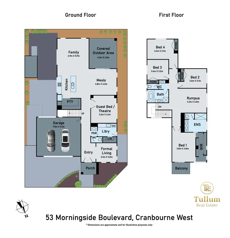 Floorplan of Homely house listing, 53 Morningside Boulevard, Cranbourne West VIC 3977