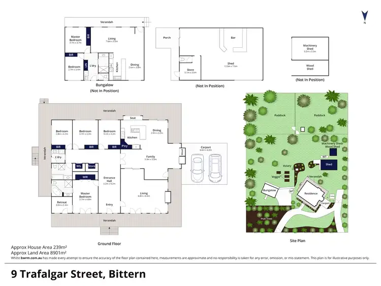 Floorplan of Homely rural property listing, 9 Trafalgar Street, Bittern VIC 3918